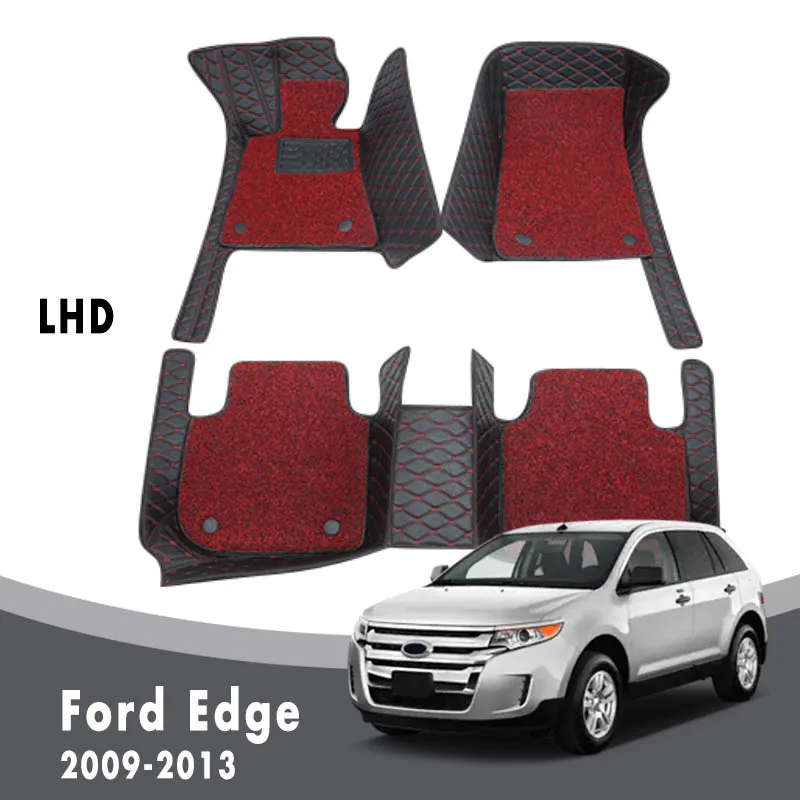 

Автомобильные коврики для Ford Edge 2013 2012 2011 2010 2009, коврики, автомобильные двухслойные водонепроницаемые коврики с проволочной петлей, аксессуары для интерьера