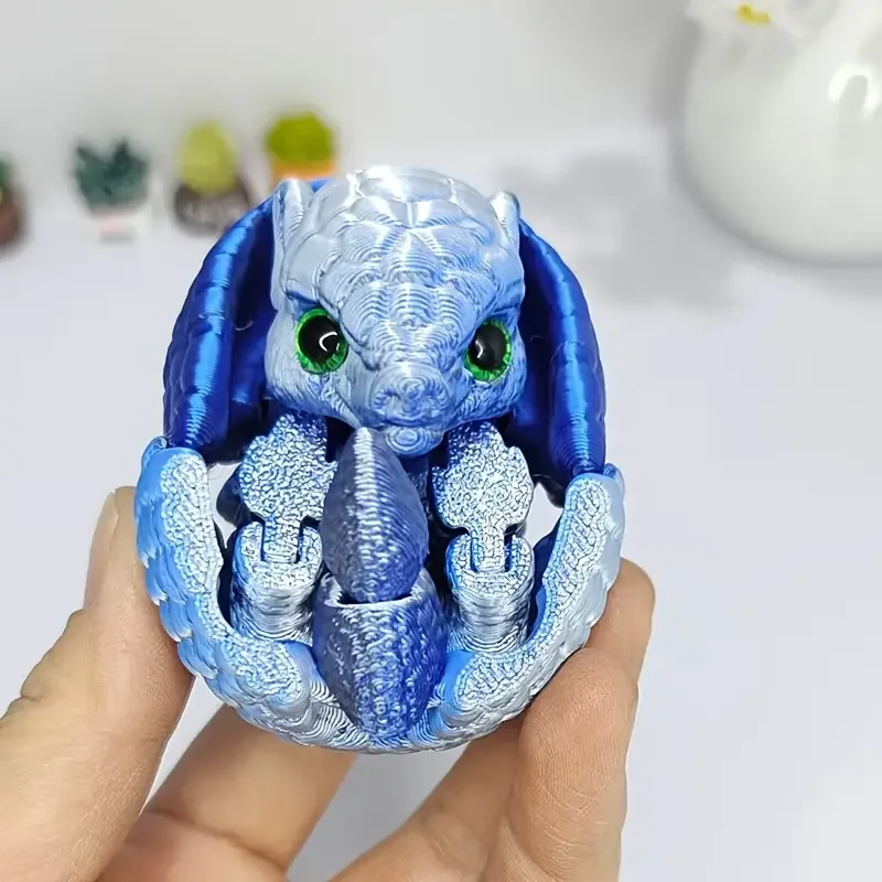3D Printed Animal Sculptures 1pc Creative Random Eyes Joints Movable Novel Relax Desktop Accessories Ideal For Party Gift