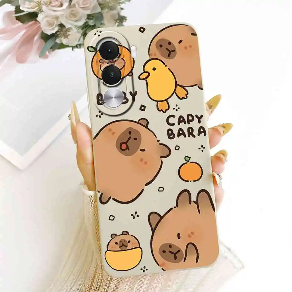 Cartoon Cat & Cute Dog Silicone Back Cover - 6.8 Premium Protective Phone Case
