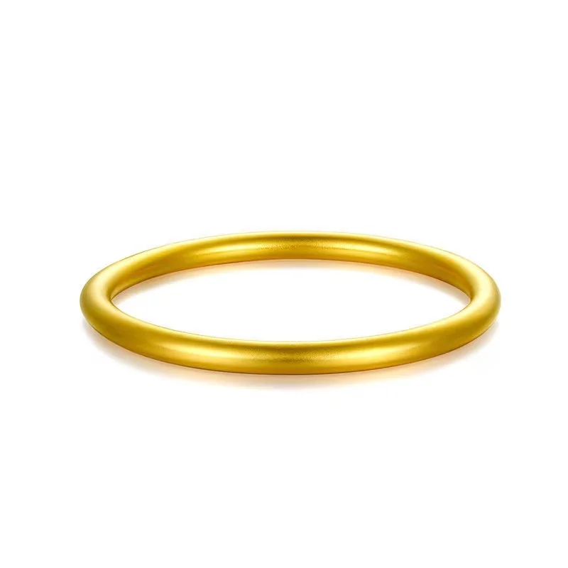 Imitation 999 Real Gold Vietnam Gold Twist Bracelet Female Ancient Method  Inheritance Bracelet Brass Plated Real Gold Wedding