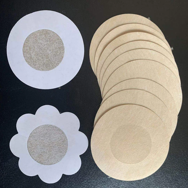 

10pcs/5 Pair Disposable Chest Stickers Soft Nipple Covers Disposable Breast Petals Flower Sexy Tape Stick On Bra Pad Pastie