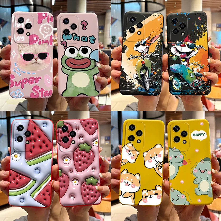 Cute Bear Cartoon Frog TPU Soft Silicone Phone Case Cover