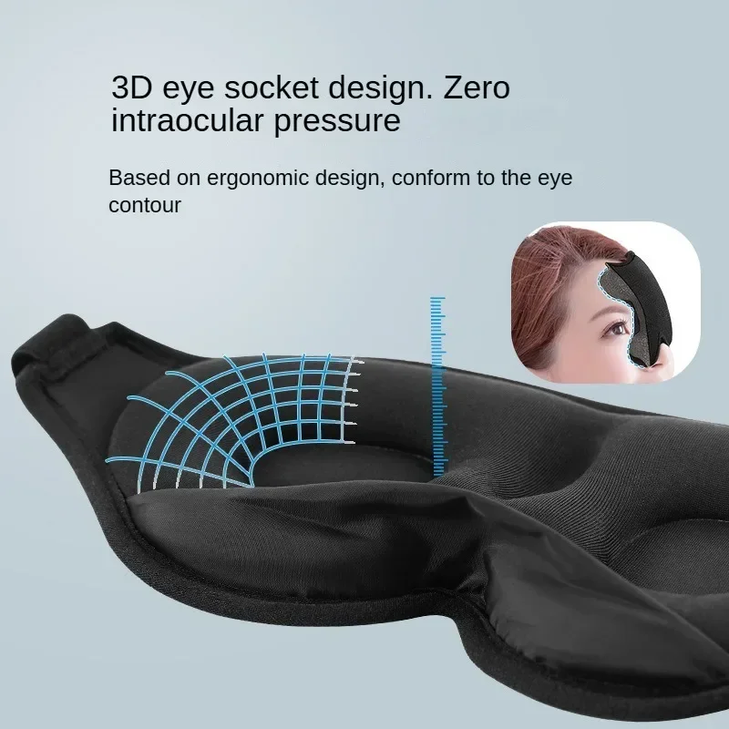 3D Sleeping Mask 100% Blockout Light Sleep Mask For Eye Soft Eye Mask for Travel Eyeshade Night Breathable Blindfold Sleepmasker