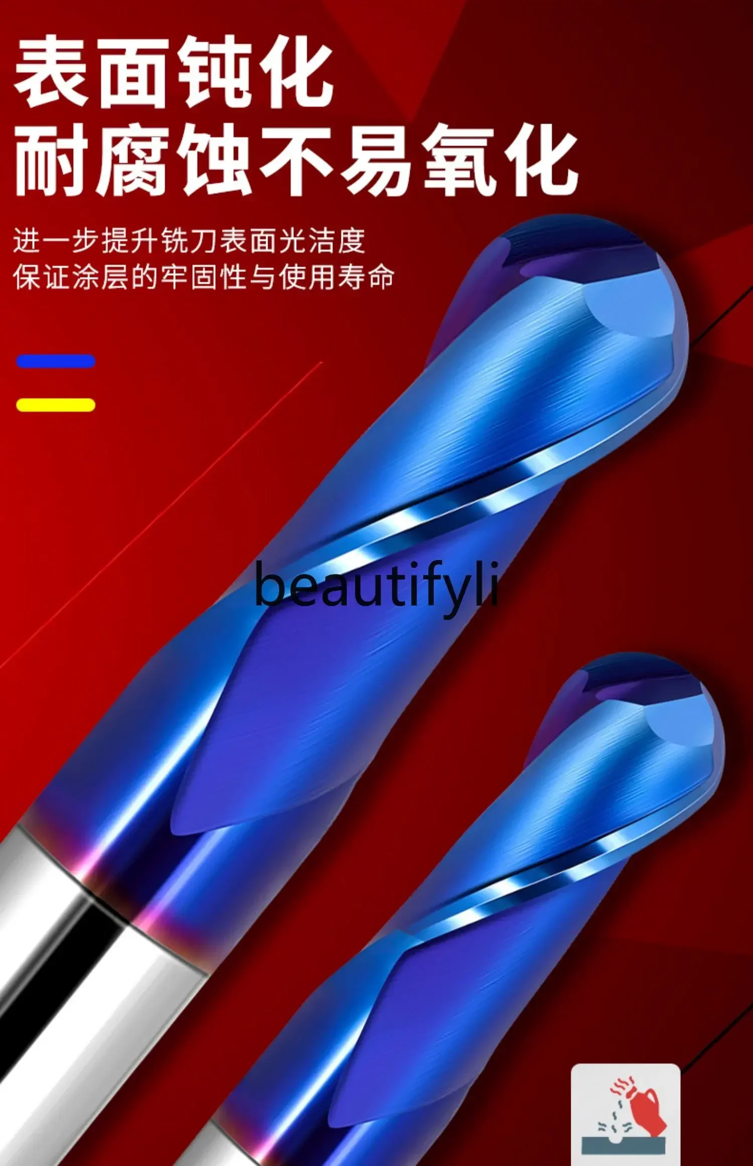 65 degree tungsten steel ball cutter coated alloy ball cutter r4 spherical stainless special two-edge numerical control
