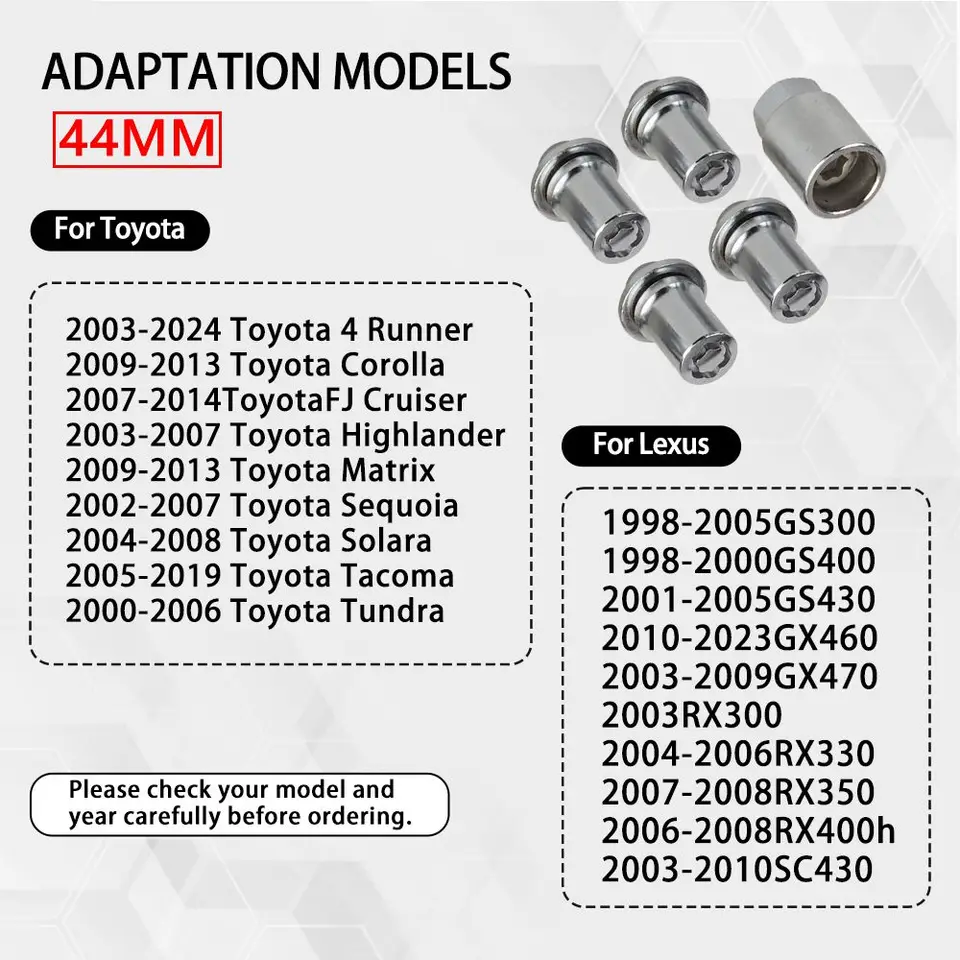 Locking Wheel Nuts 12x1.5 – Tapered Bolts For Toyota Prius MK3 (2009-2015) By WheelPartsDirect