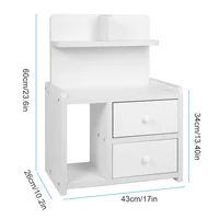 60*33*26 см/60*43*26 см ночная тумбочка прикроватная тумбочка с ящиками деревянная ночная тумбочка для спальни современный стол — изображение 4