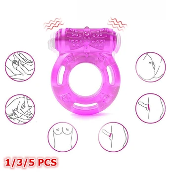 Vibrating Dildos Stimulator Strong Penis Rings Erect Cock ring Cage Erection Enhance Sex Ability Product Sex Toys For Men Couple 1