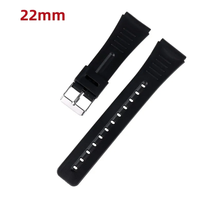 Black Silicone Sports Watch Strap - Unisex Rubber Band