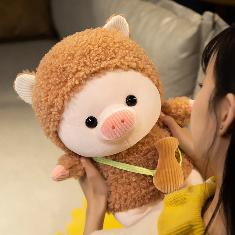 

28/38cm Kawaii Pig Plush Toy Stuffed Animal Bunny Dinosaur Sheep Bear Plushie Doll Soft Pillow Kids Appease Toy Birthday Gifts