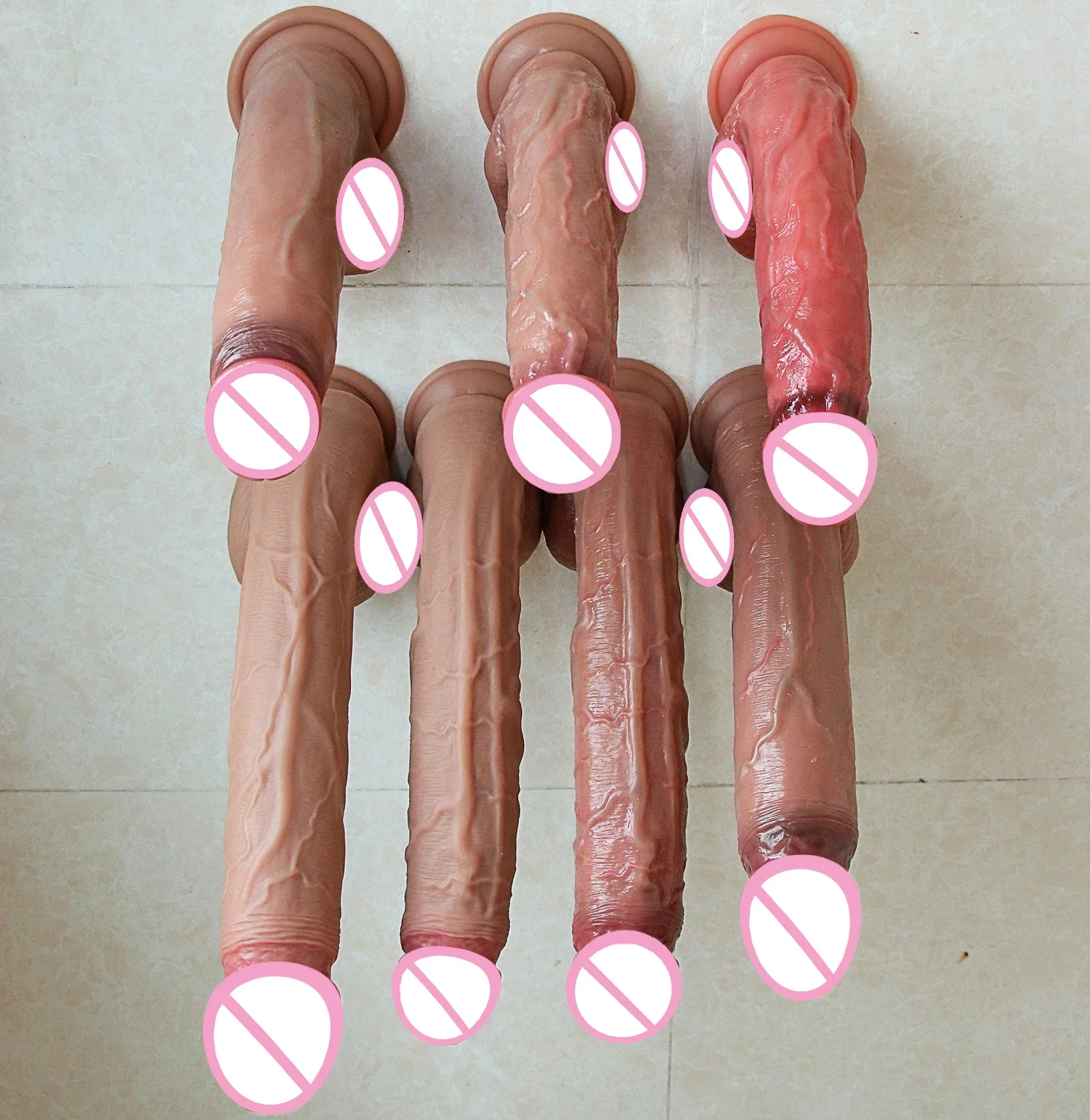 Soft Real Veins Huge Thick Dildo Suction Cup Silicone Cock Anal Plug Sex Toy for Men Women Lesbian Masturbators Double Big Penis sex toys
