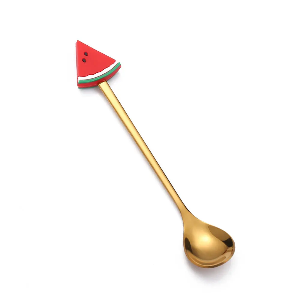 1/3/5PCS Mini Dessert Spoon Stainless Steel Spoon Fork Ice Cream Coffee Stirring Spoons Teaspoon Donut Fruit Fork Kitchen