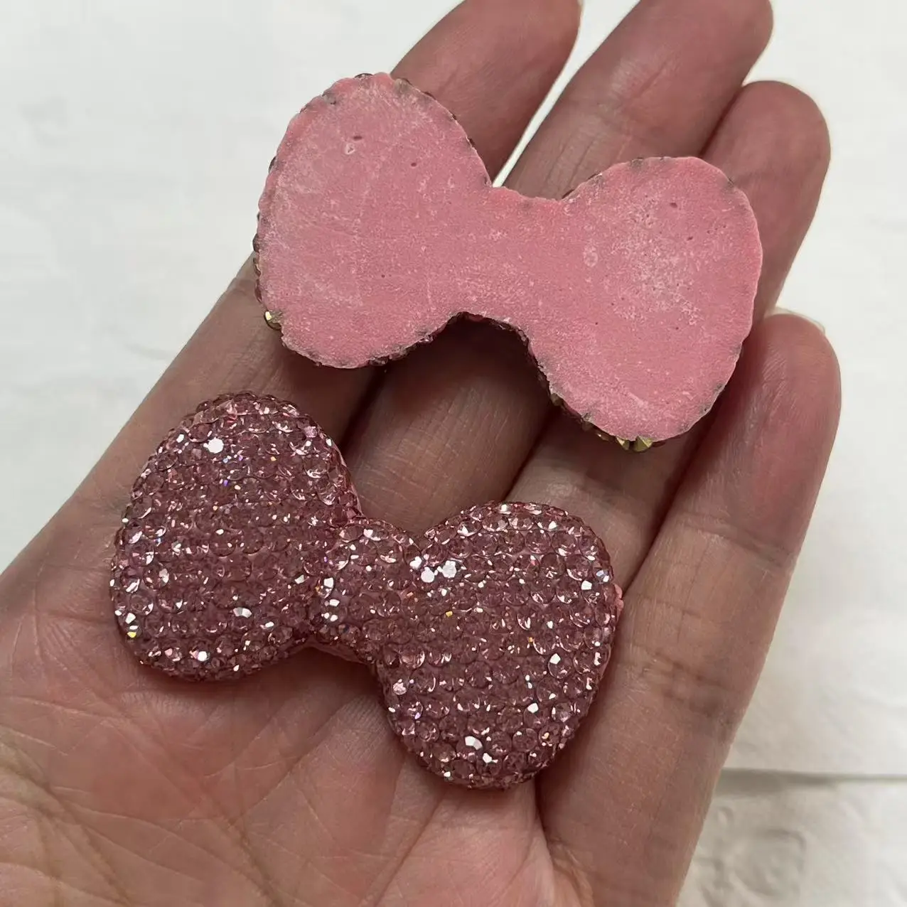 Glitter Luxury Butterfly Rhinestone Gems Ornament Set - Handcrafted DIY Phone Case Charms