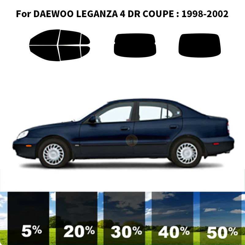 

Precut nanoceramics car UV Window Tint Kit Automotive Window Film For DAEWOO LEGANZA 4 DR COUPE 1998-2002