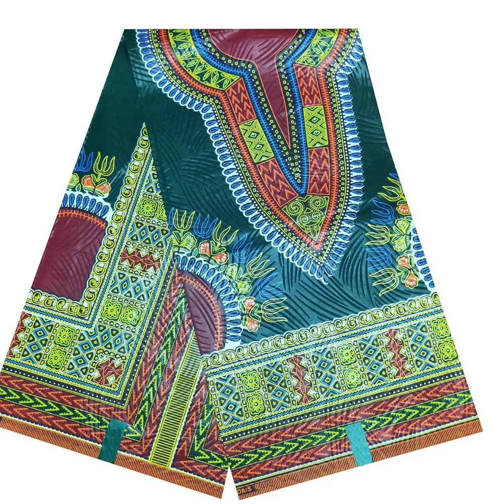 African Wax Dashiki Fabric, Real Kente Batik Pagne, White Fashion