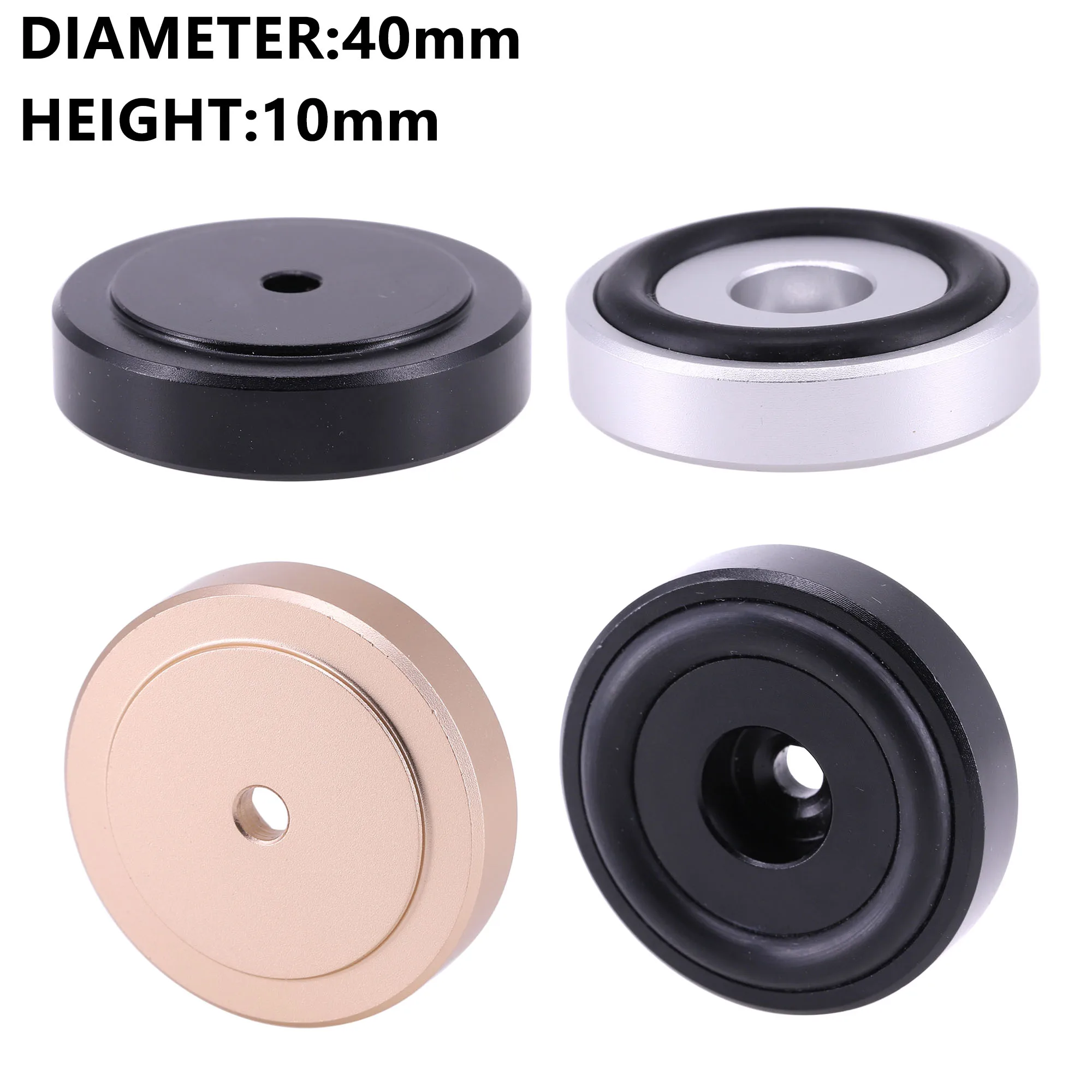 Aluminum Amplifier Feet Shock Absorber Turntable Feet Rubber Audio CD HIFI Speaker Isolation Feet Pad Speaker Spikes stand feet