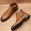 Size 7~13 Men Chelsea Boots  Ankle Boots soft leather Men Boots