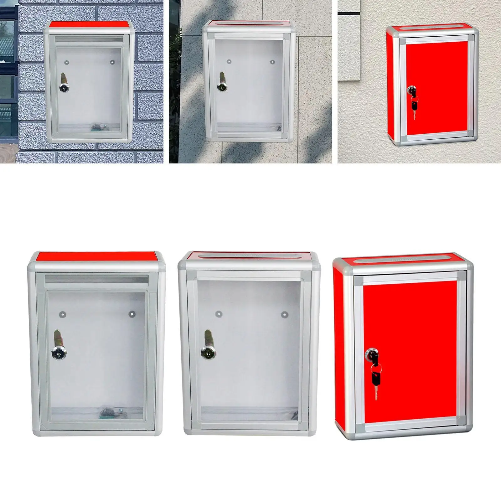 Suggestion Box Ballot Comment Box Tip Money Metal Donation Storage Container for Voting Bar Suggestions Fundraising