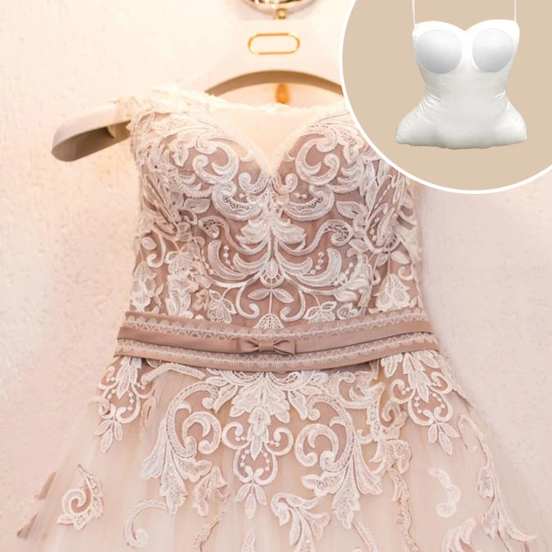 Manichino da negozio di abbigliamento per abiti da donna, modello 3D con imbottitura morbida, supporto per vetrina, espositore per abiti da sposa. - immagine 4