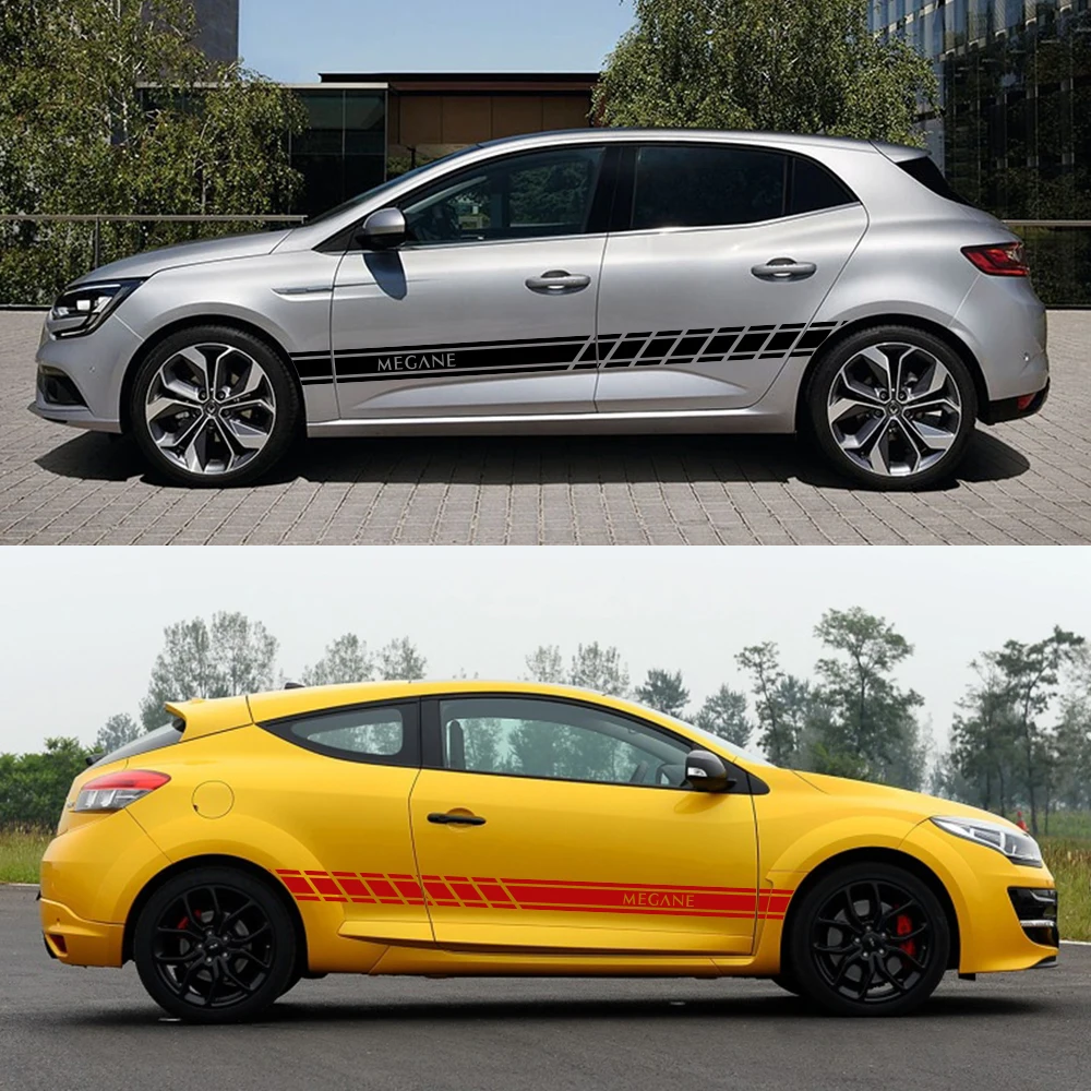 

2PCS Door Side Car Stickers for Renault Megane 2 Scenic Dacia Sandero Logan Clio Laguna Captur Fluence Koleos Zoe Kadjar
