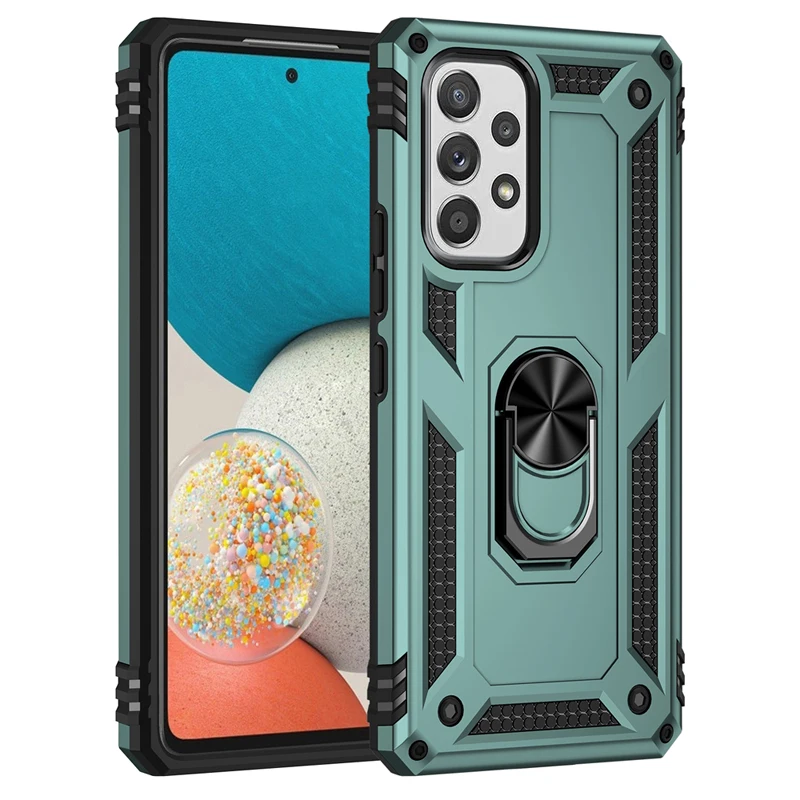 thumbnail image 1 of Heavy Duty Shockproof Armor Case For Samsung Galaxy S22 S23 S21 S20 FE S9 S10 Plus Note 20 Ultra 9 10 Lite Bumpers Ring Cover, 1 of 5