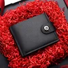 Men`s Wallet Soft Leather Buckle Short Wallet Credit Card Holder Coin Purse For Man Money Clip Small Bag 4
