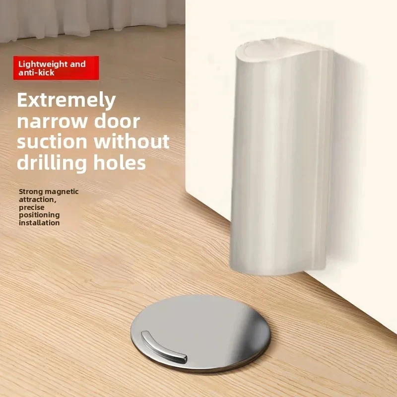 Magnetic Hidden Door Stopper and Wall Protector - Elegant Home Decor Accessory