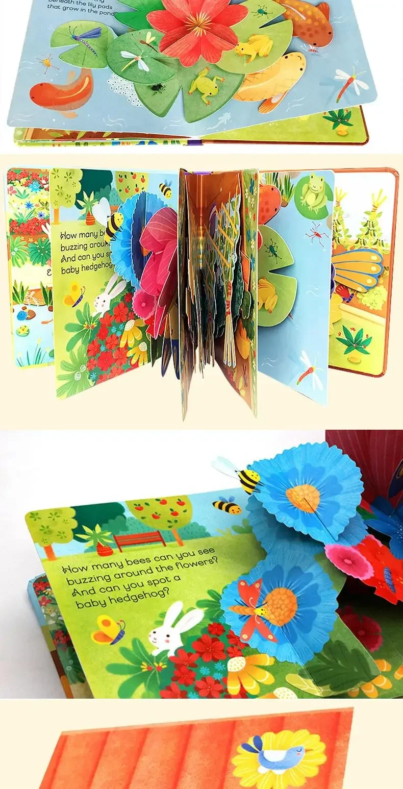 Usborne Pop-Up Garden 3D, Children's books aged 3 4 5 6