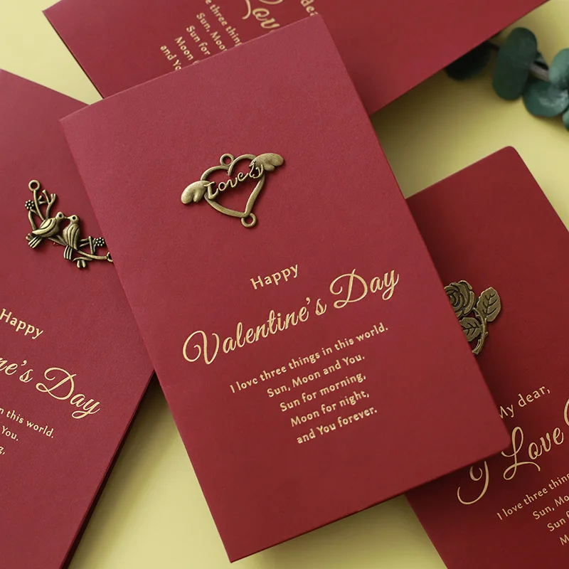 Greeting Cards Valentines Day Gift Love Gift Card Envelope Anniversary Birthday Girlfriend Boyfriend Present Wedding Gifts