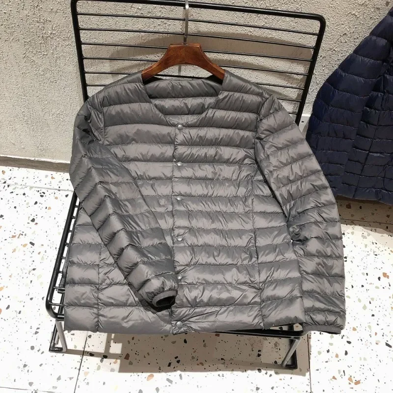Down Jacket Mens Jacket New Autumn Winter 90% White Duck Down Lightweight Packable O-neck Variable V-neck Men Coat Men's Liner Warm Puffer Jackets