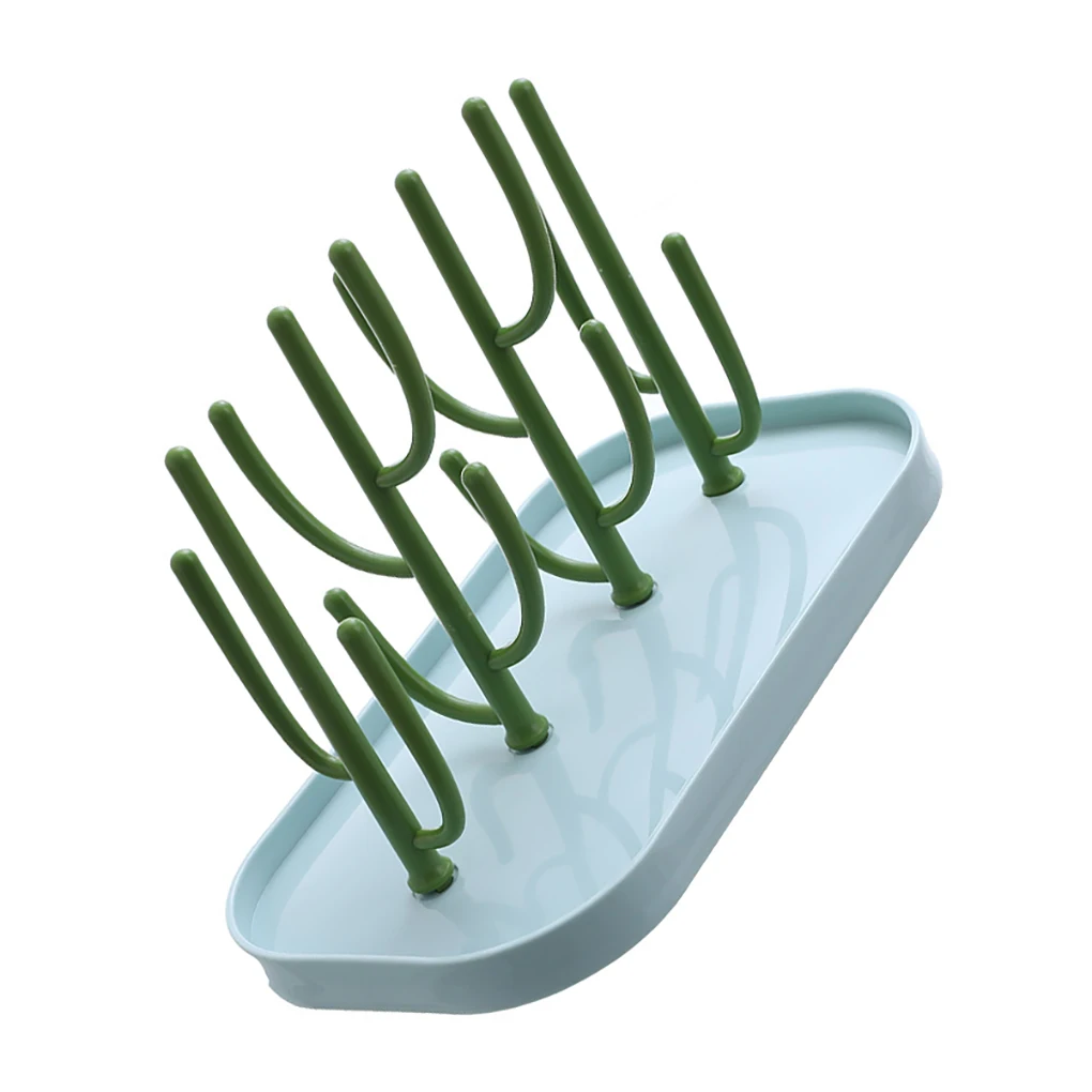 Cactus Shape Baby Bottle Holder Drain Space Saving Multifunctional Infants Water Drying Rack Bottles Dryer Dispenser bottle drying rack,baby bottle drying rack,feeding bottle drying rack,baby bottle holder