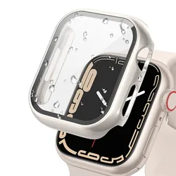 Premium Tempered Glass Screen Protector and Case Cover - 45mm series 7 8 9 (Starlight)