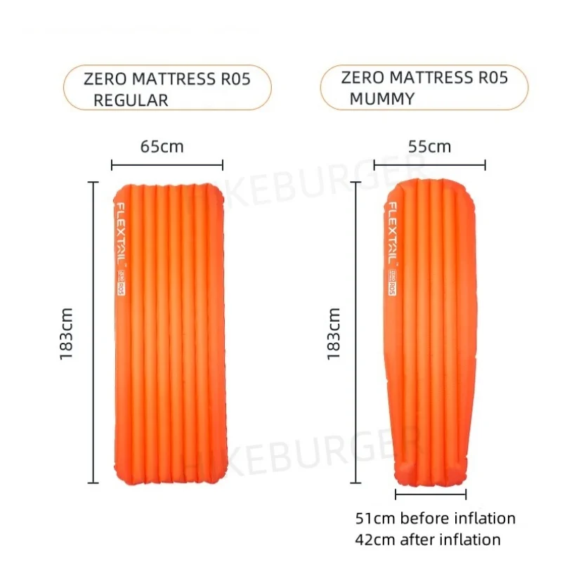 アウトドア寝具 FLEXTAIL ZERO MATTRESS R05 MUMMY ZERO MATTRESS R05 | Ultralight Air Sleeping Pad - Flextail