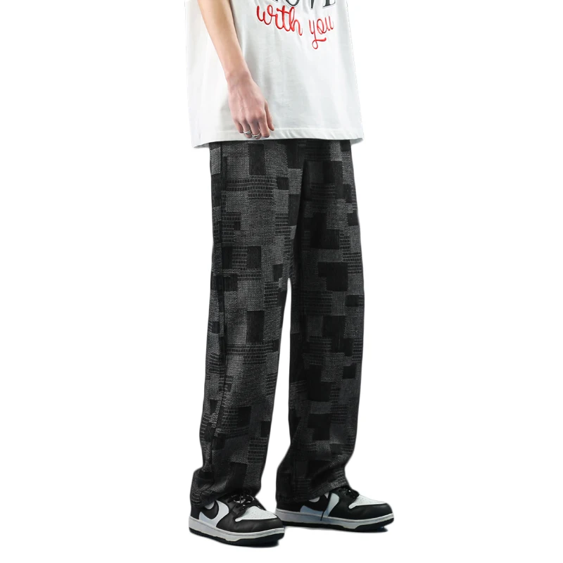 Mens Casual Pants Black Harem Loose Trousers Streetwear Pantalon Homme Sweatpants