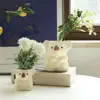 Cartoon Koala Flower Vases Resin Flower Plant Pots Bonsai Ceramic Succulent Planter Pots Ornament Garden Decoration Flowerpots 2