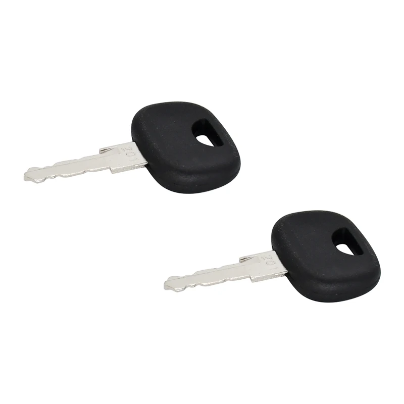 New 2Pcs 3643912 Wheel Loader Ignition Key Compatible with Takeuchi TW65 TW80
