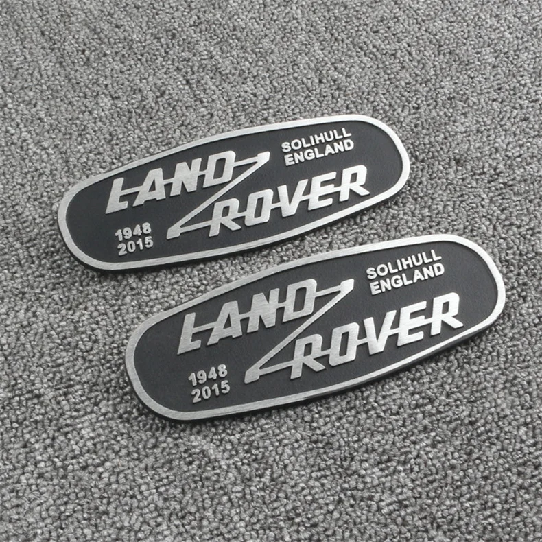

Металлическая Эмблема передней решетки автомобиля 3D для Land Rover SOLIHULL английского логотипа Defender 2015, автомобильный значок, декоративная наклейка, аксессуары