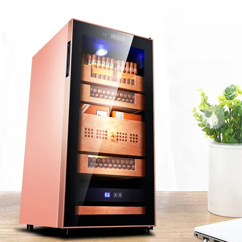 78L/65L BX-78H humidor Constant temperature humidity cigar storage cabinet humidity refrigerated crisper cabinet classic black 5