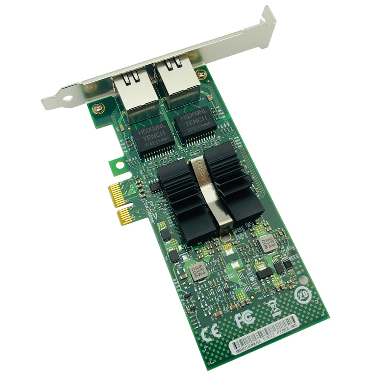 Placa de Rede Pci Express 82576 eb gb Porta Dupla Pcie x1 Gigabit Ethernet 10 100 1000mbps Controlador Adaptador Lan com Fio E1g42et Novo - Imagem 5