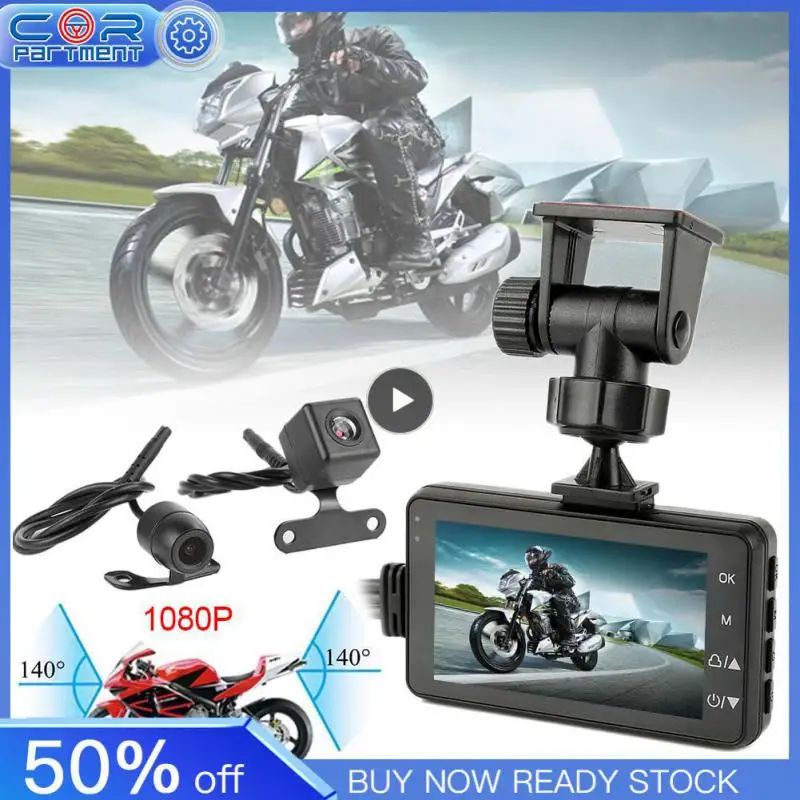 

3'' 140° Car DVR Camcorder Dual Cam Action Camera Motorcycle Video Recorder Motorcycle DVR Electronics & Navigation