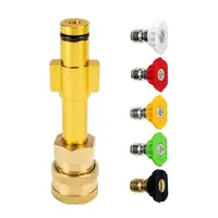 Car Wash Gun Adaptor For Elitech YILI Huter Patriot Daewoo Dax To 1/4" Quick Hitch Connect With Sprayer Nozzles 1
