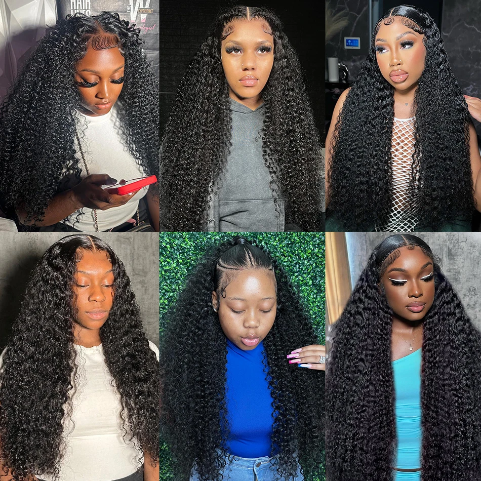 Deep Wave Human Hair Closure 4X4 Lace Closure 100% Human Hair Brazilian Deep Curly Lace 13x4 Front Frontal