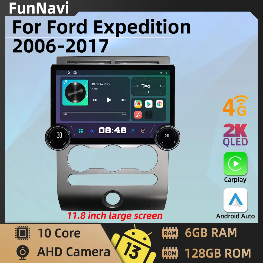 

Автомобильный радиоприемник 2 Din, экран 11,8 дюйма, Android 2006-2017