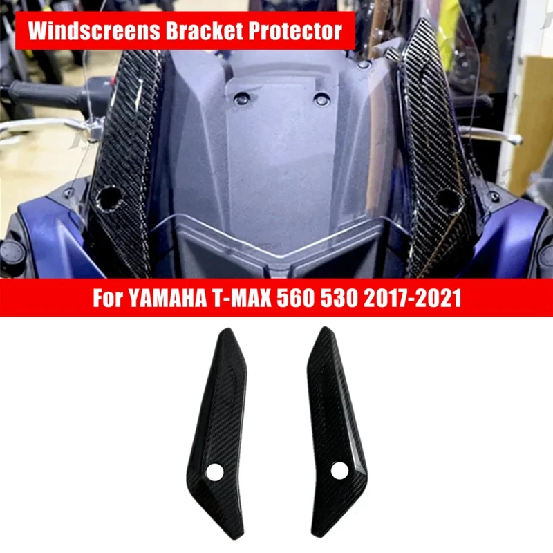 

Windscreens Bracket Protector Carbon Fiber For YAMAHA T-MAX 560 530 Tmax560 Tmax530 2017-2021