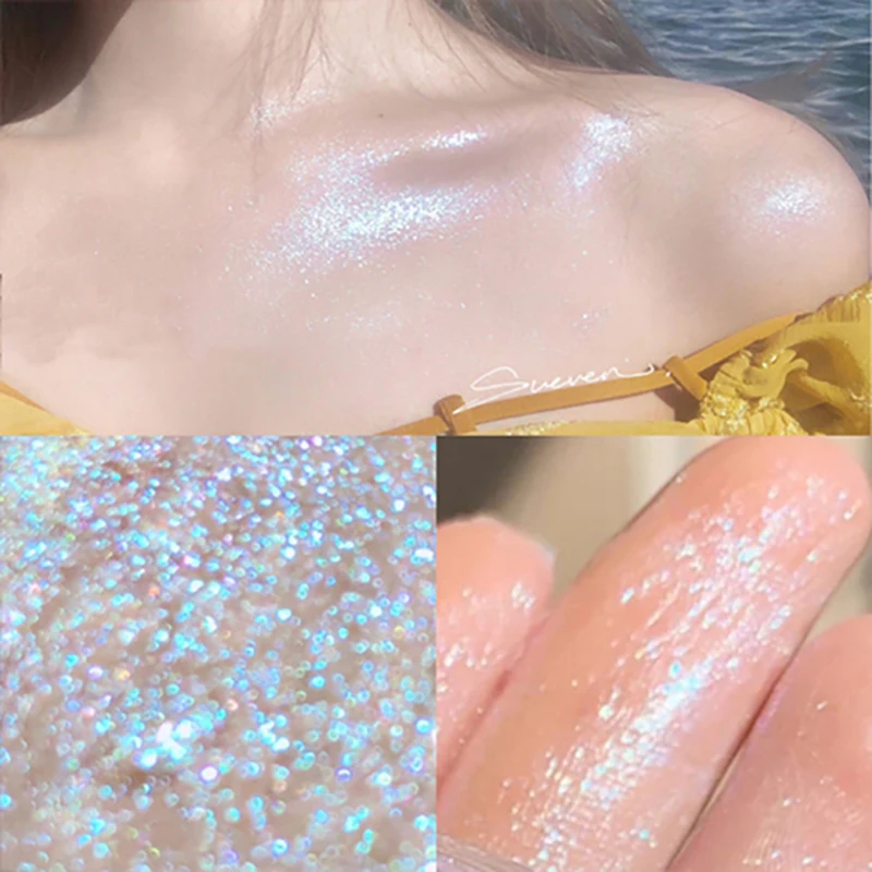 

Water Glass Highlighting Blush Brighten Skin Diamond Glitter Illuminating Liquid Highlighter Body Face Contour Makeup Cosmetic