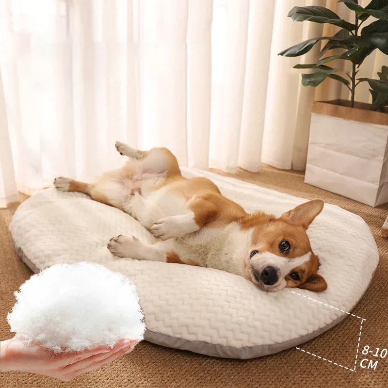 

Dog Cat Bed Mat Pet Pillow Soft Fleece Puppy Sleeping Cushion Nest Mattress Sofa Beds Kennel Washable for Big Medium Small Dogs