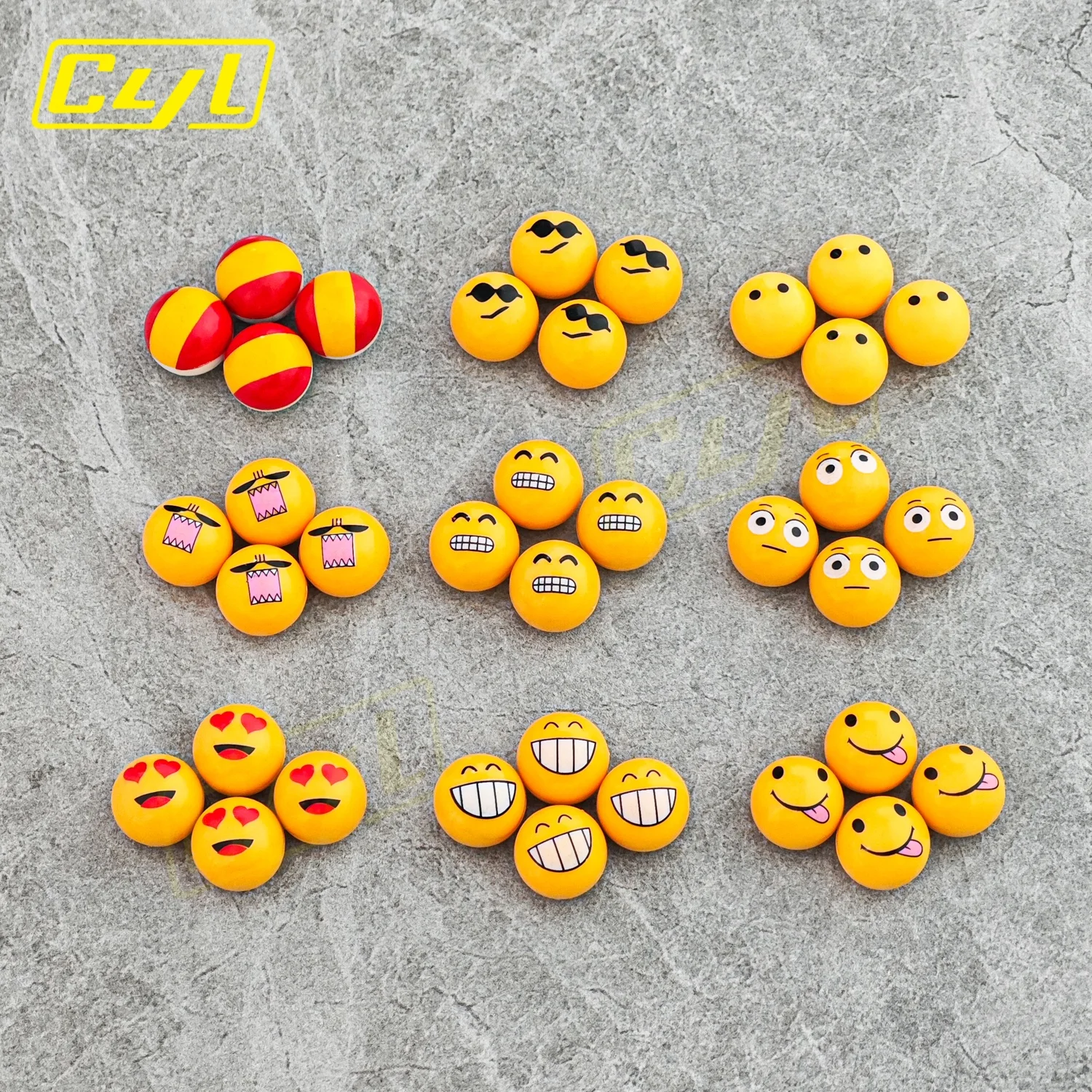 Set of 4 Yellow Emoji Tire Valve Stem Caps - Fun Decorative Dust Covers