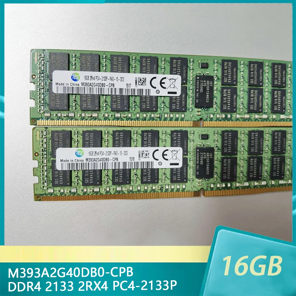 Memória Servidor Ram para Samsung 16gb 16gb Ddr4 2133 2rx4 Pc42133p M393a2g40db0-cpb 1pc