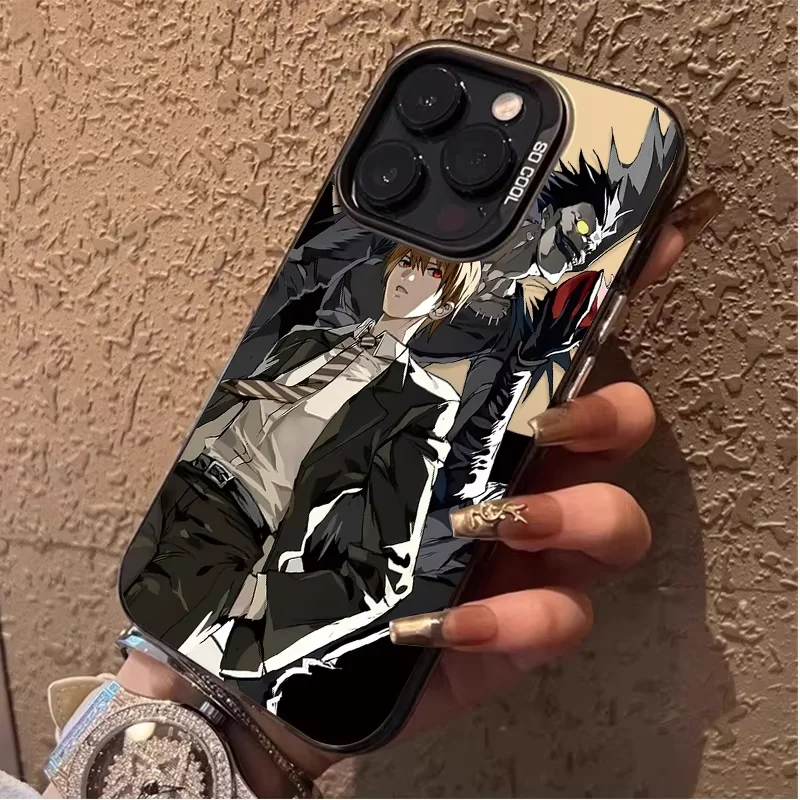 Stylish Anime-Inspired Death Note Phone Case Featuring Misa and Light Yagami