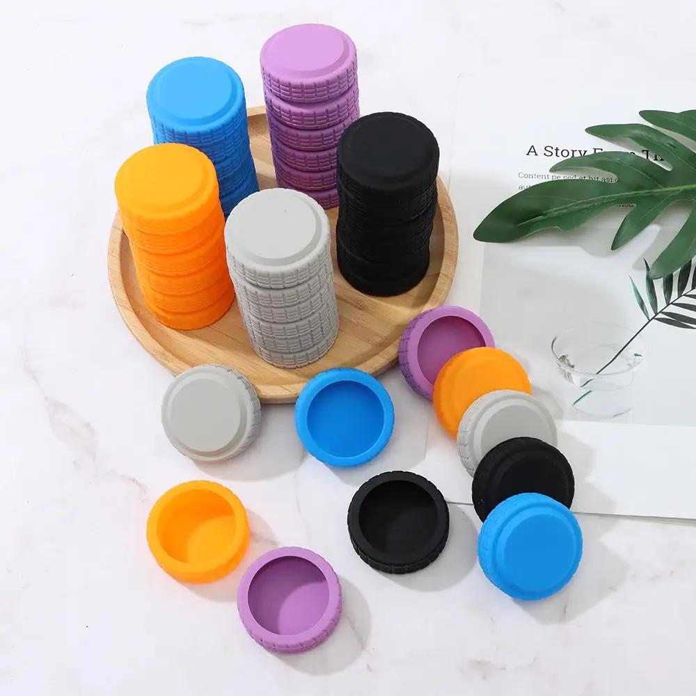 Luggage Wheels Protector With Silent Sound Wheel Wear Wheels Cover Silicone Luggage Accessories Trolley Box Casters Cover