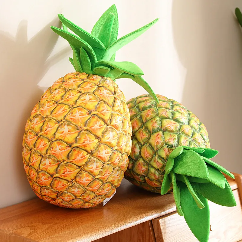 Hot Fruit Pineapple Plush Toy Stuffed Soft Lifelike Plant Sleeping Pillow Cushion Doll Toys For Kids Girls Home decoration